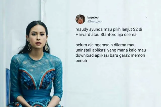Saat Maudy Ayunda Dilema Stanford atau Harvard, #SobatMisqueen Cuma Bisa Milih 14 Hal Receh ini 25