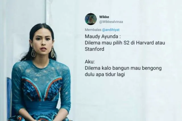 Saat Maudy Ayunda Dilema Stanford atau Harvard, #SobatMisqueen Cuma Bisa Milih 14 Hal Receh ini 16