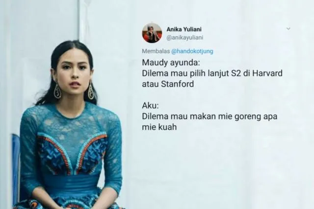 Saat Maudy Ayunda Dilema Stanford atau Harvard, #SobatMisqueen Cuma Bisa Milih 14 Hal Receh ini 20