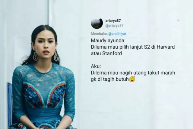 Saat Maudy Ayunda Dilema Stanford atau Harvard, #SobatMisqueen Cuma Bisa Milih 14 Hal Receh ini 28