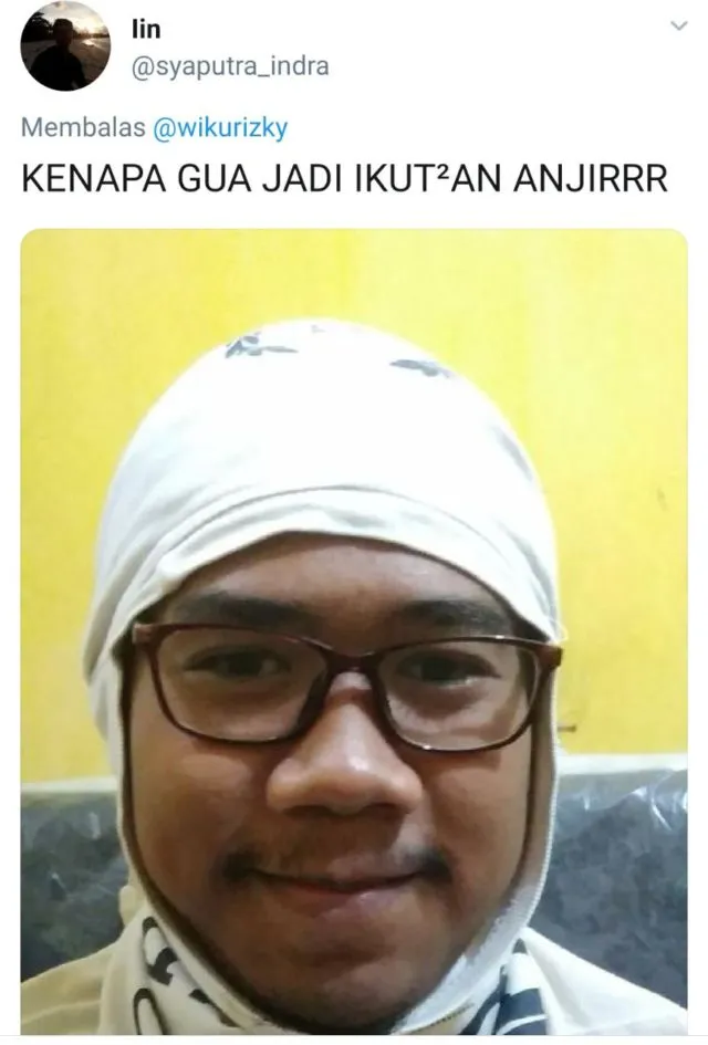 Daripada Beli Hijab Sport Mahal, Cowok ini Beri Solusi Kocak buat Ukhti-Ukthi yang Mau Olahraga 15
