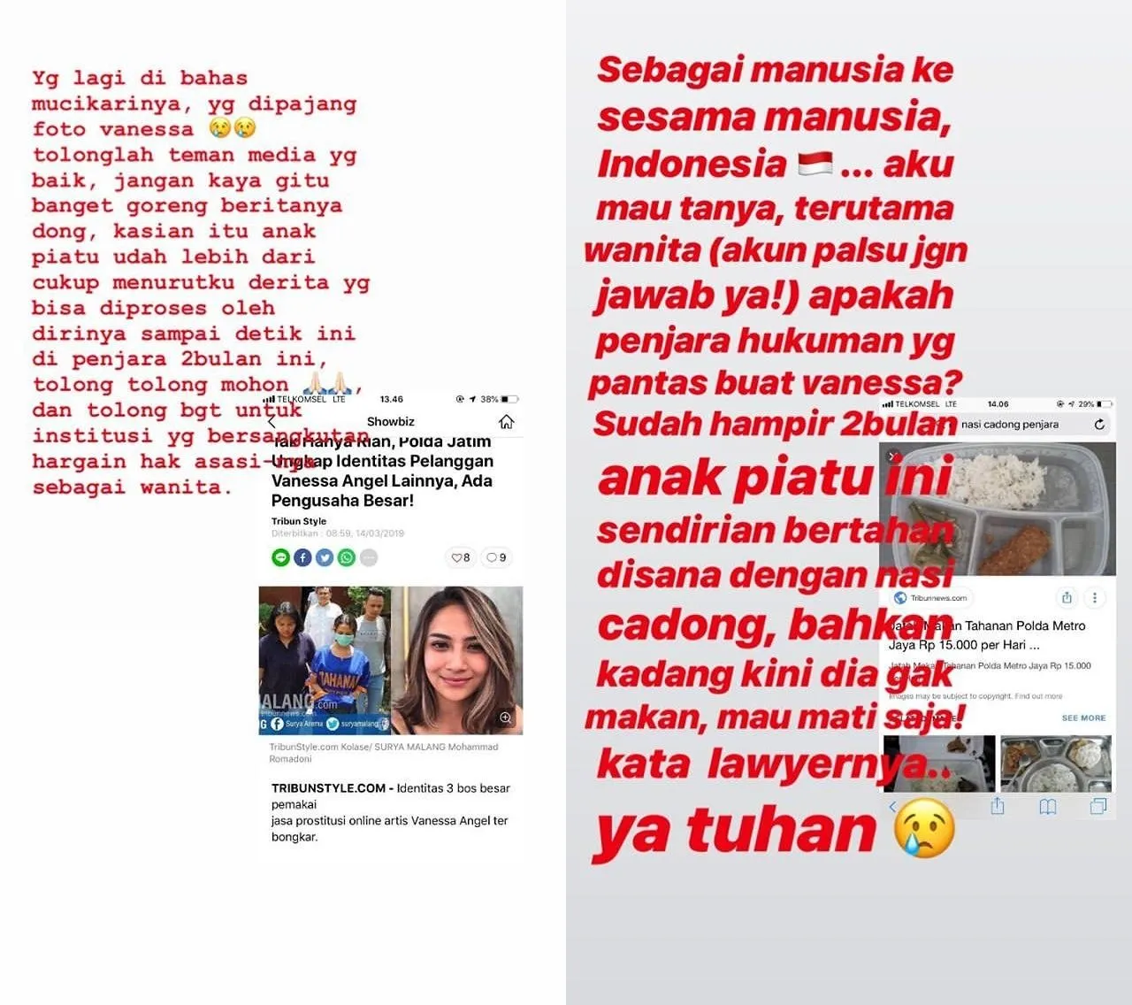 Lama Tak Terdengar, Vanessa Angel Dikabarkan 'Tersiksa' di Penjara. Gini Pembelaan Sang Pacar 3