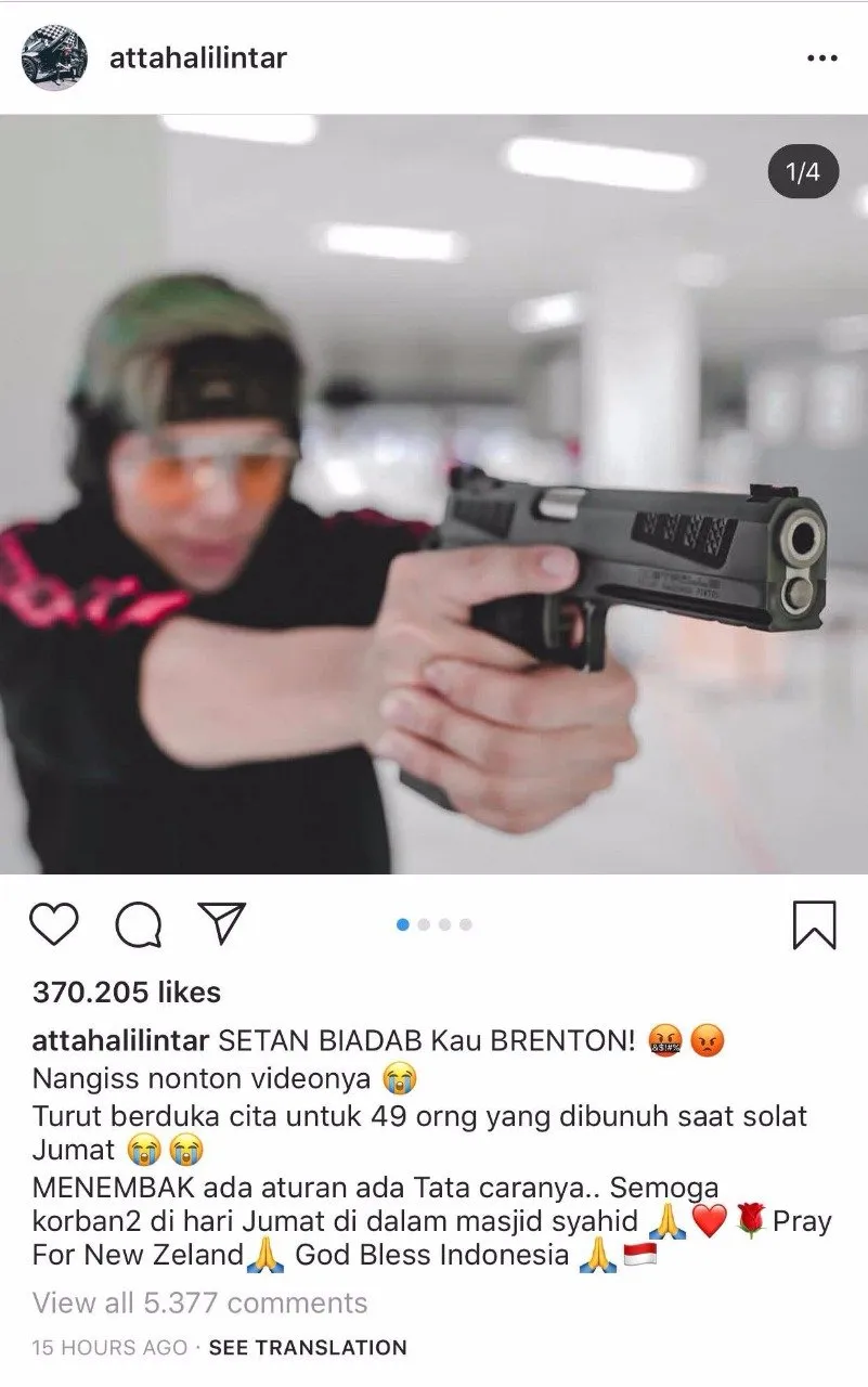 Perbandingan Respons Reza Arap dan Atta Halilintar Soal Penembakan di Masjid Selandia Baru 4