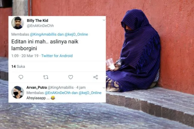 13 Reaksi Kocak Sobat Misqueen Soal Pengemis yang