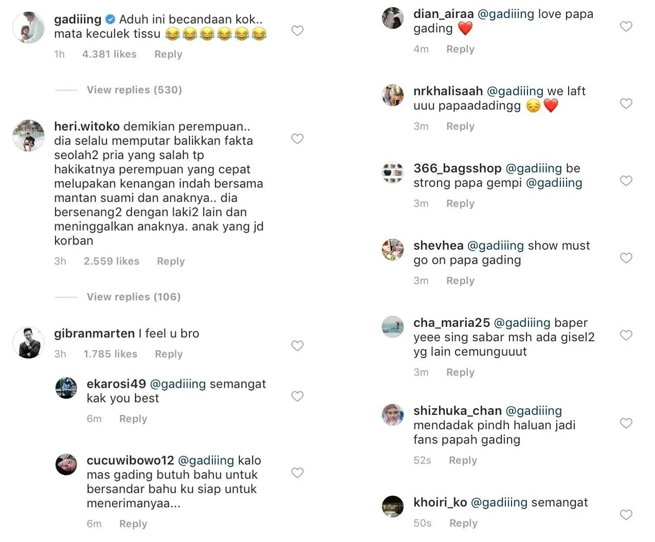 Gading Marten Menangis Saat Menyanyikan Lagu 'Pergilah Kasih', Dukungan Publik Tak Henti-hentinya Mengalir. Semangat Papa Gempi! 2