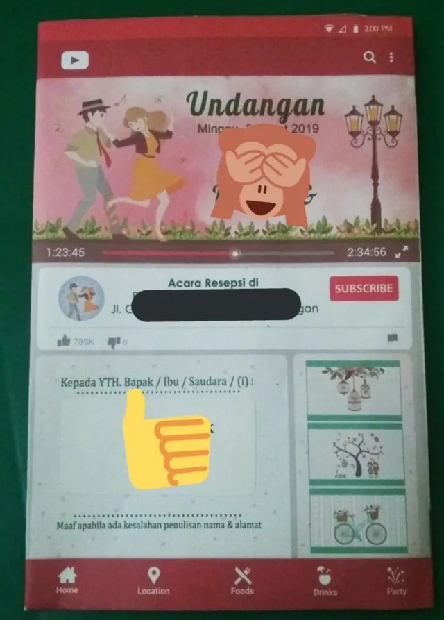 14 Desain Undangan Nikah yang Paling Out of The Box. Saking Kreatifnya Malah Bikin Kita Jadi Ngakak 25
