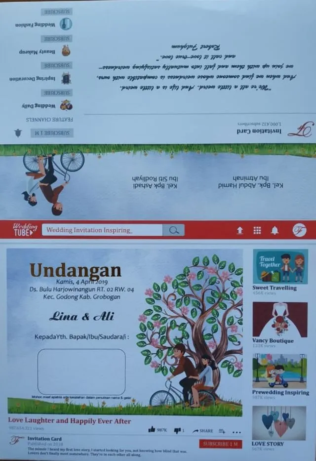 14 Desain Undangan Nikah yang Paling Out of The Box. Saking Kreatifnya Malah Bikin Kita Jadi Ngakak 27