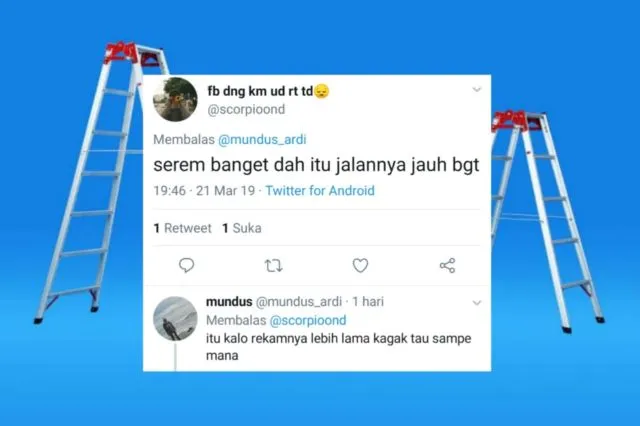 Bukannya Takut, Warganet Malah Bercandain Video Tangga yang Konon Bisa Jalan Sendiri. Kerad Emang! 20