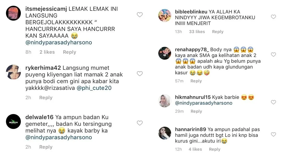 Nindy Ayunda Pamer Kaki Jenjang Bak Barbie, Warganet: 'Tolong, Lemak-Lemakku Menjerit!' 4