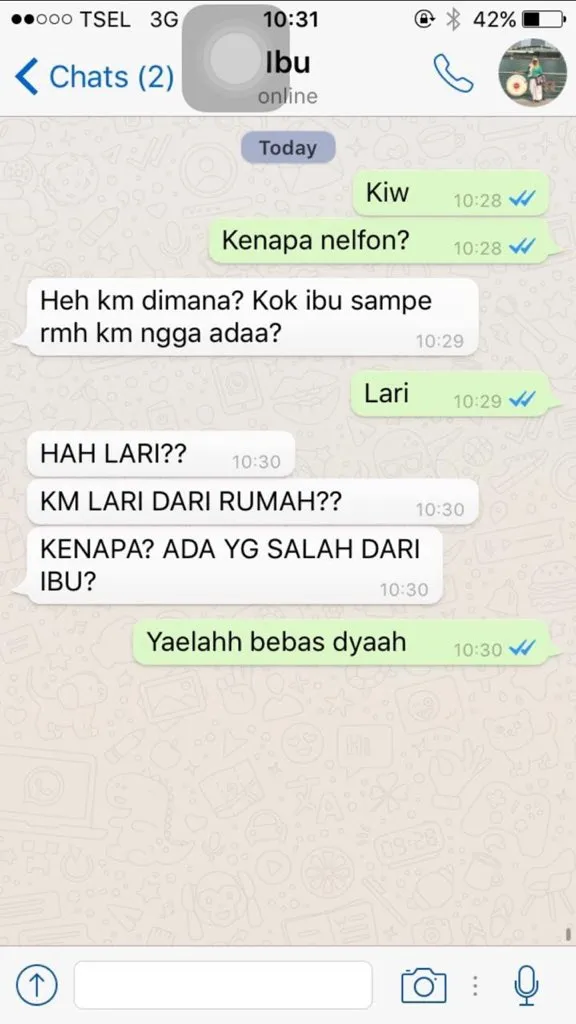 Beredar Chat Ibu dan Anak yang Kelewat Kocak; Gambaran Hubungan Tanpa Sekat Bak Sahabat 10