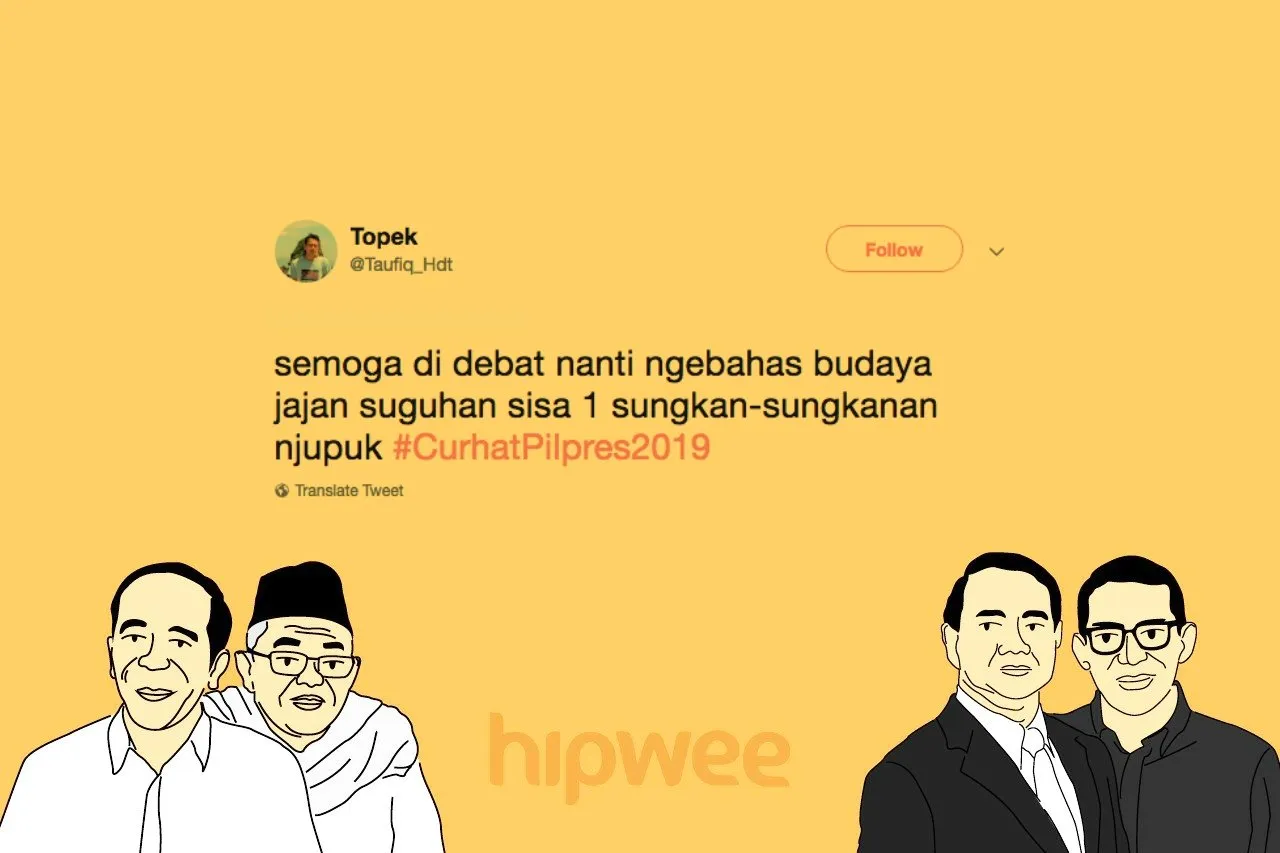 Menyimak Debat Cawapres dari Sudut Pandang Warganet dalam #CurhatPilpres2019. Selow dan Kocak~ 18