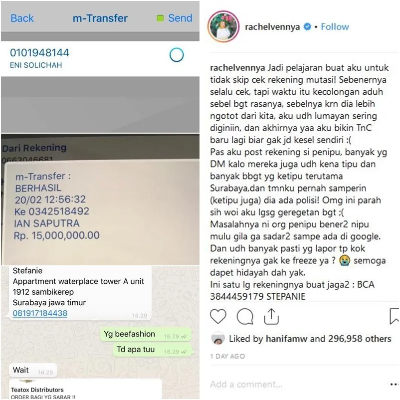 Kronologi Rachel Vennya yang Nyaris Kena Tipu. Mirisnya, Awkarin Juga Pernah Alami Hal Serupa! 3