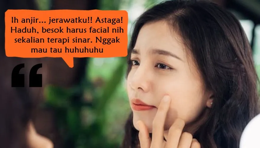 9 Sambatan Kocak para Cewek yang Tahu Wajahnya Muncul Jerawat. Sampe Panik, Seolah Besok Kiamat! :D 10
