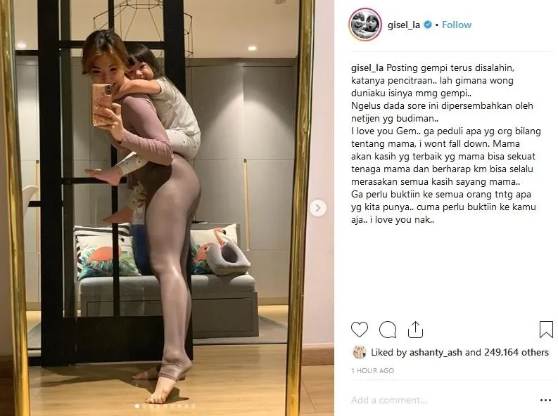 Gisella Unggah Foto Bareng Gempi Setelah Dituduh Pansos. Caption-nya Menohok Abis! 3
