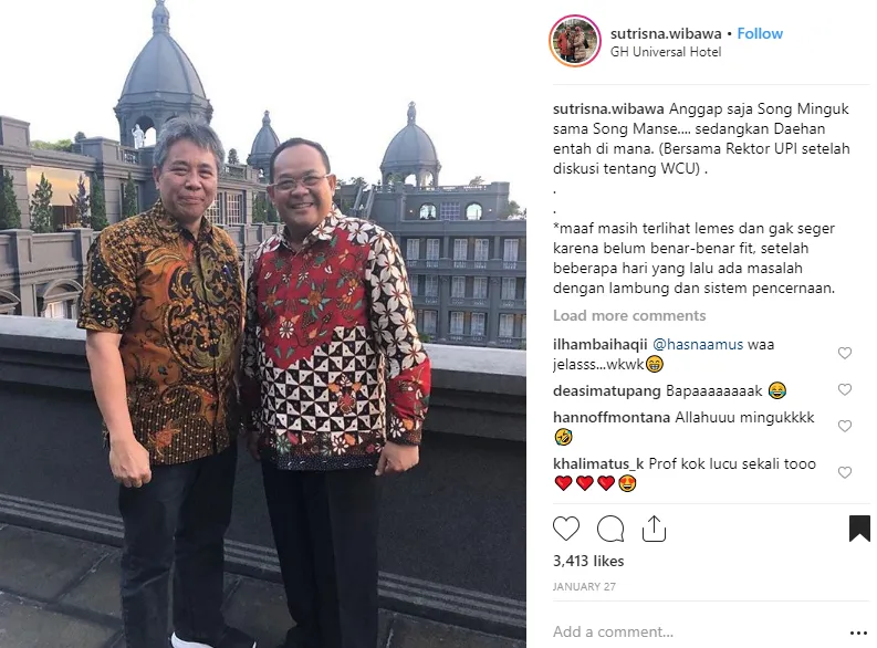 12 Bukti Kocaknya Rektor UNY. Dari Nonton Konser Urut IPK Sampai Jadi Tempat Curhat Mahasiswa 24