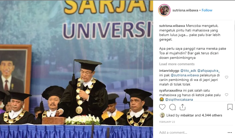 12 Bukti Kocaknya Rektor UNY. Dari Nonton Konser Urut IPK Sampai Jadi Tempat Curhat Mahasiswa 16