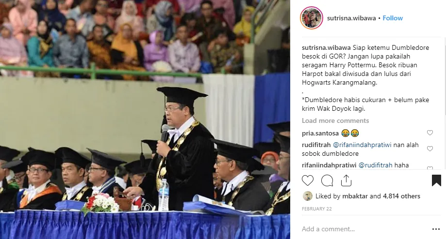 12 Bukti Kocaknya Rektor UNY. Dari Nonton Konser Urut IPK Sampai Jadi Tempat Curhat Mahasiswa 19