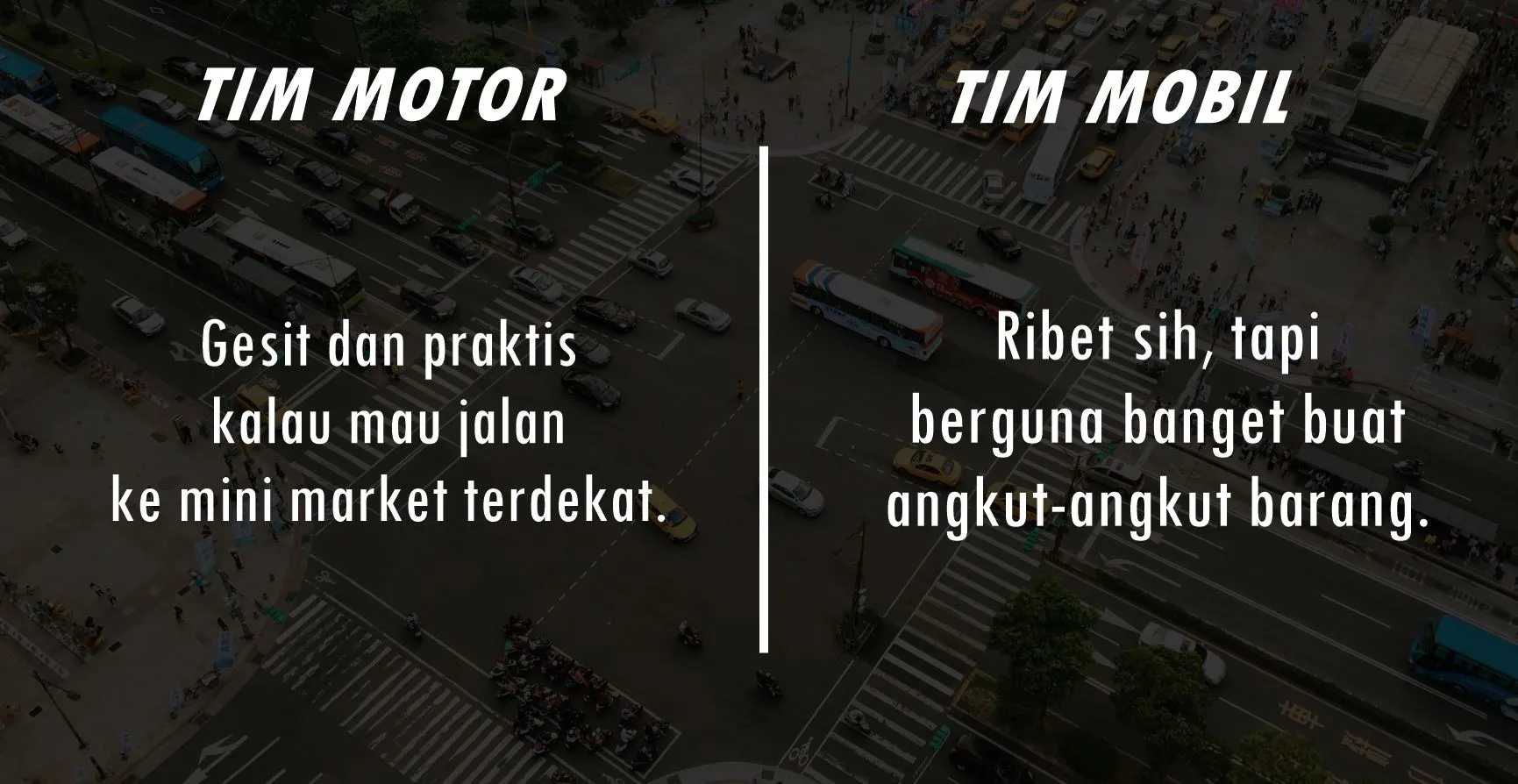 8 Perdebatan Tim Motor vs Tim Mobil yang Nggak Ada Habisnya. Apa pun Kendaraannya, Bersyukur Aja! 15