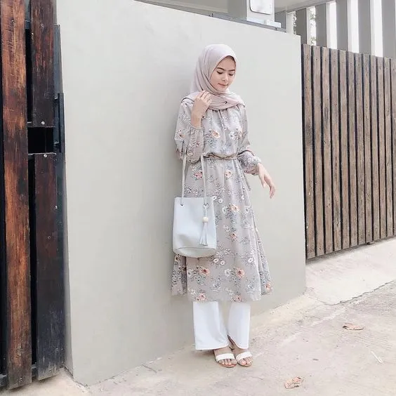 12 OOTD Dress Korean Style Flora, Bisa untuk Hijab 22