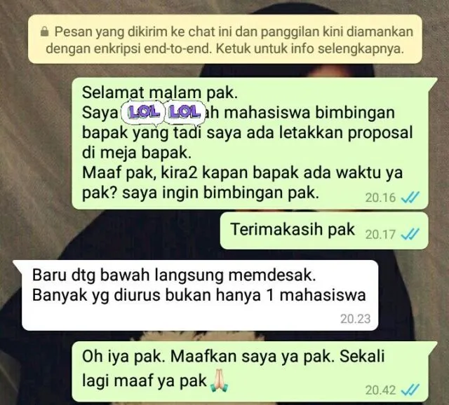 12 Balasan Chat dari Dospem ini Bukti Bahwa Skripsi Macet Kadang Bukan Karena Kita. Serba Salah, Ya~ 21