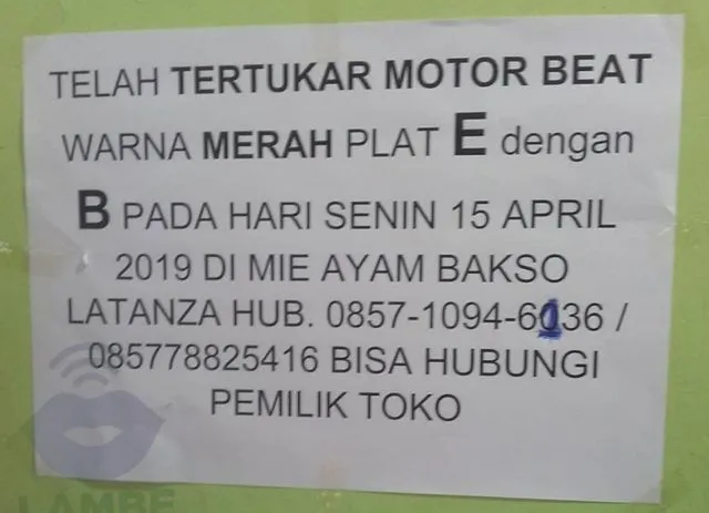 10 Berita Kehilangan Paling Kocak yang Pernah Ada. Ngeselin Kayak Gini Masih Ada yang Mau Bantuin? 16