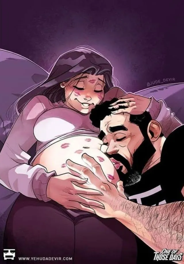 9 Ilustrasi Masa Kehamilan yang Kocak Namun Dramatis. Sekali Lihat, Pasti Bilang,