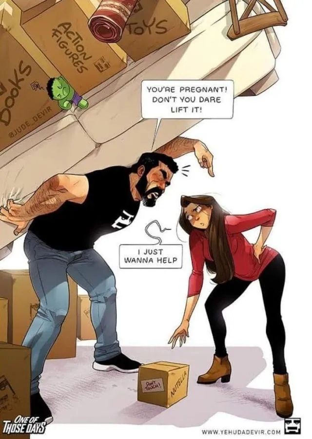 9 Ilustrasi Masa Kehamilan yang Kocak Namun Dramatis. Sekali Lihat, Pasti Bilang,
