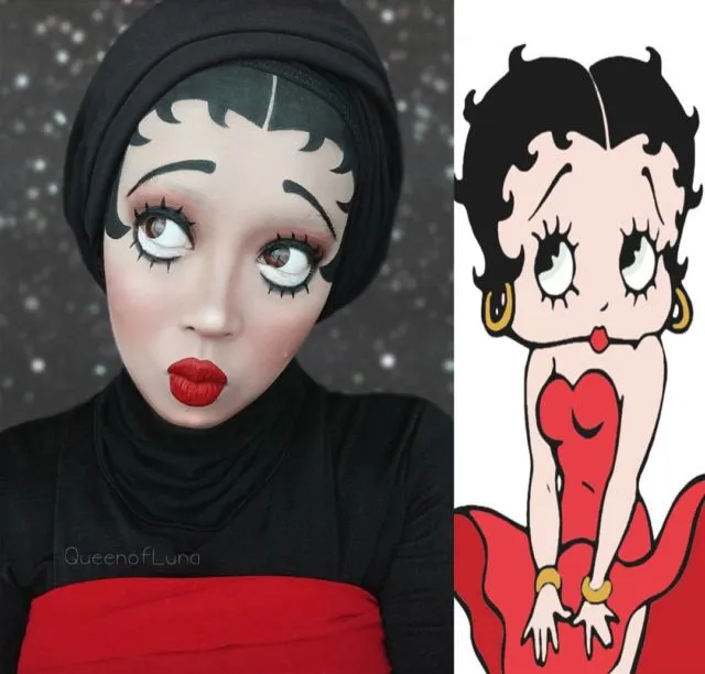 10 Potret Hijab Cosplay Animasi ala @queenofluna yang Kecenya Kebangetan. Kok Bisa Mirip Gitu Sih? 18
