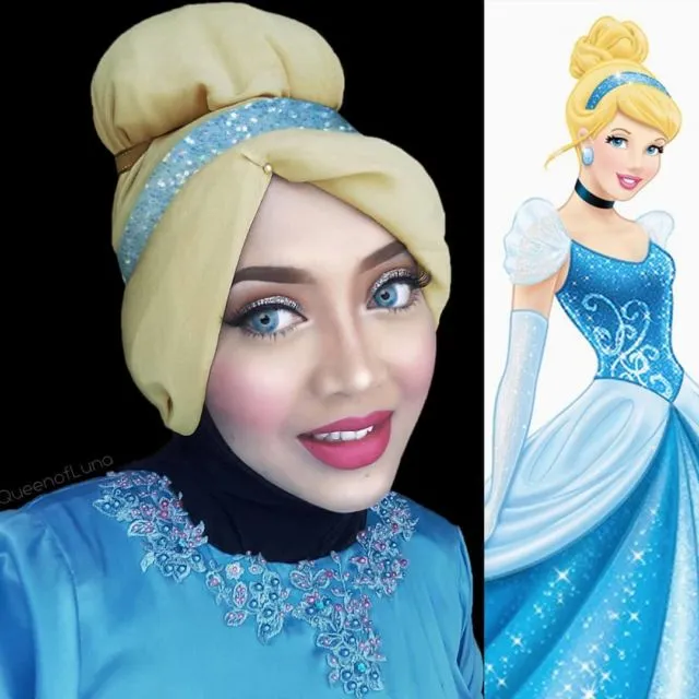 10 Potret Hijab Cosplay Animasi ala @queenofluna yang Kecenya Kebangetan. Kok Bisa Mirip Gitu Sih? 16