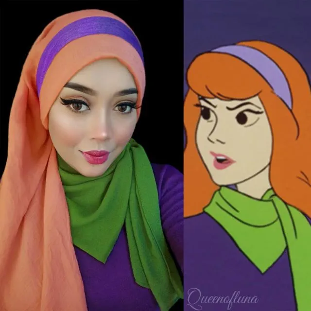 10 Potret Hijab Cosplay Animasi ala @queenofluna yang Kecenya Kebangetan. Kok Bisa Mirip Gitu Sih? 14