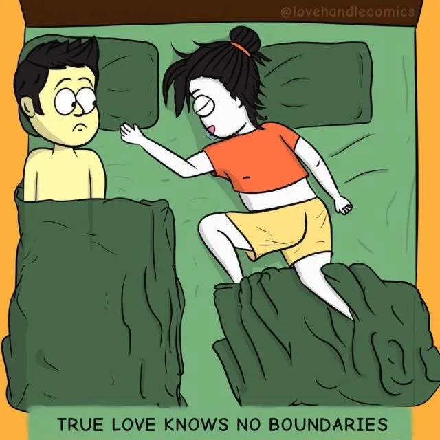 9 Ilustrasi Komik Gemas ala Pasangan Baru Menikah. Lucu-lucu Romantis Gimana Gitu~ 19
