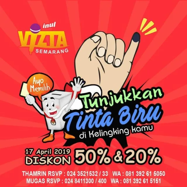 Serba-Serbi Promo Pemilu 2019 yang Bisa Dinikmati Usai Nyoblos. Sayang Kalau Dilewatkan! 26
