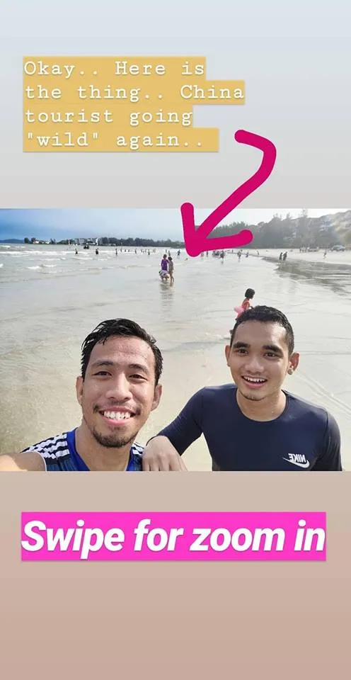 Turis China Terekam Kamera Sedang Buang Air Besar di Pantai. Ih Kok Jorok Banget Sih? 4