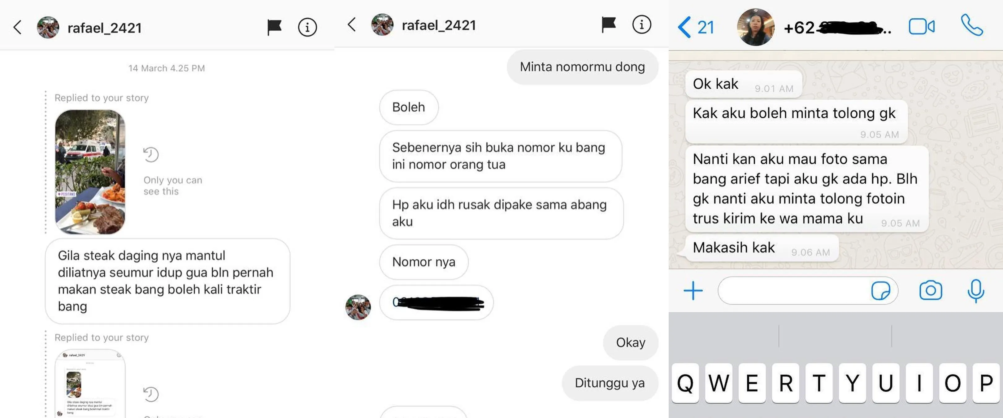Ajak Makan Steak, Arief Muhammad Wujudkan Janji Mendiang Ayah Bocah SMP Ini. Ceritanya Bikin Haru! 4