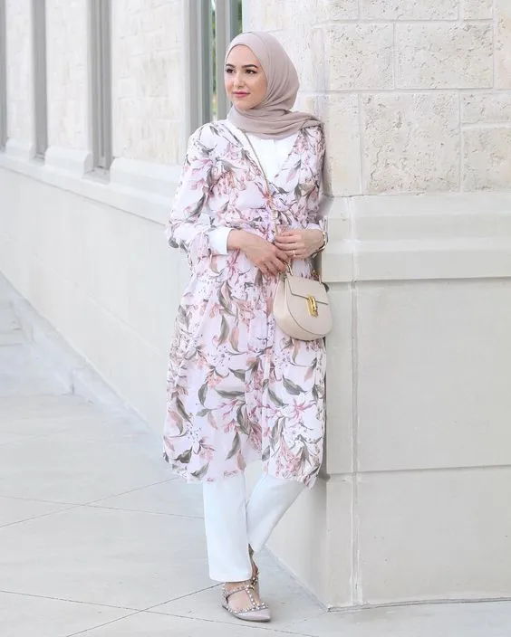 12 OOTD Dress Korean Style Flora, Bisa untuk Hijab 24