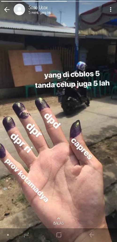 11 Gombalan dan Jokes Pemilu Buatmu yang Sudah Nyoblos. Pesta Demokrasi Memang Menyenangkan Begini 18