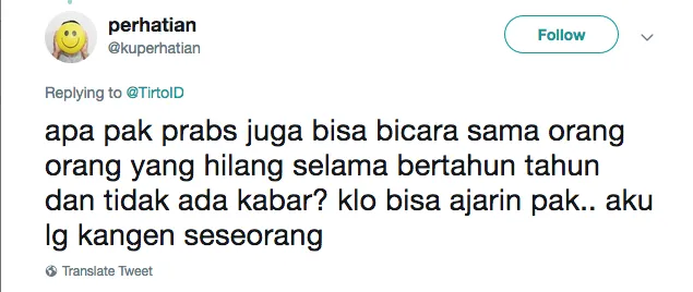 8 Respons Kocak Warganet Setelah Tahu Bahwa Prabowo Bisa Ngobrol sama Binatang. Ngakak! 12
