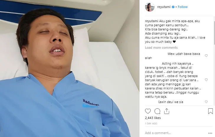 Pablo Benua Sakit, Postingan Rey Utami Dipenuhi Komentar 'Pedas' Warganet. Kena Karma, Katanya 3