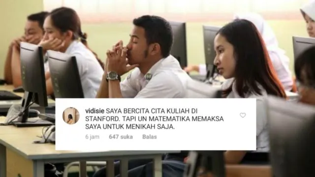 14 Luapan Hati Kocak Dedek-dedek Habis UNBK Matematika. Akun Kemendikbud jadi Sasaran 25