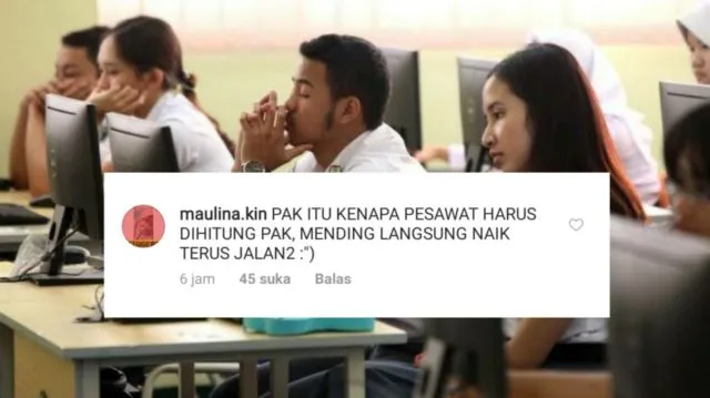 14 Luapan Hati Kocak Dedek-dedek Habis UNBK Matematika. Akun Kemendikbud jadi Sasaran 18