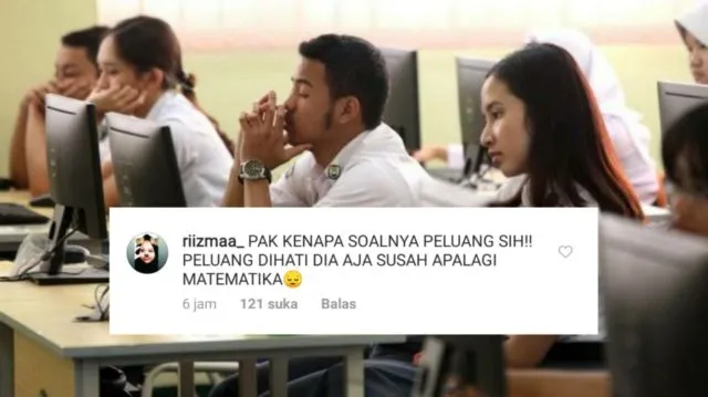 14 Luapan Hati Kocak Dedek-dedek Habis UNBK Matematika. Akun Kemendikbud jadi Sasaran 19