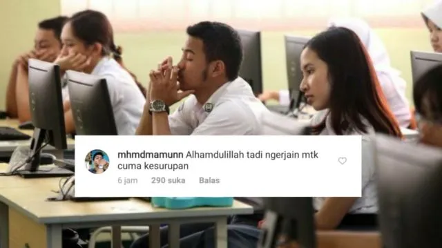 14 Luapan Hati Kocak Dedek-dedek Habis UNBK Matematika. Akun Kemendikbud jadi Sasaran 23