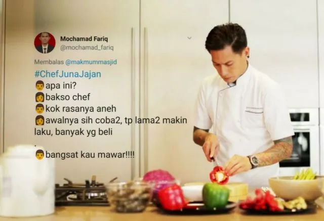 13 Imajinasi Liar Warganet Bayangkan #ChefJunaJajan di Pinggir Jalan. Apa Aja Dibercandain nih 17