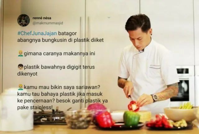 13 Imajinasi Liar Warganet Bayangkan #ChefJunaJajan di Pinggir Jalan. Apa Aja Dibercandain nih 16