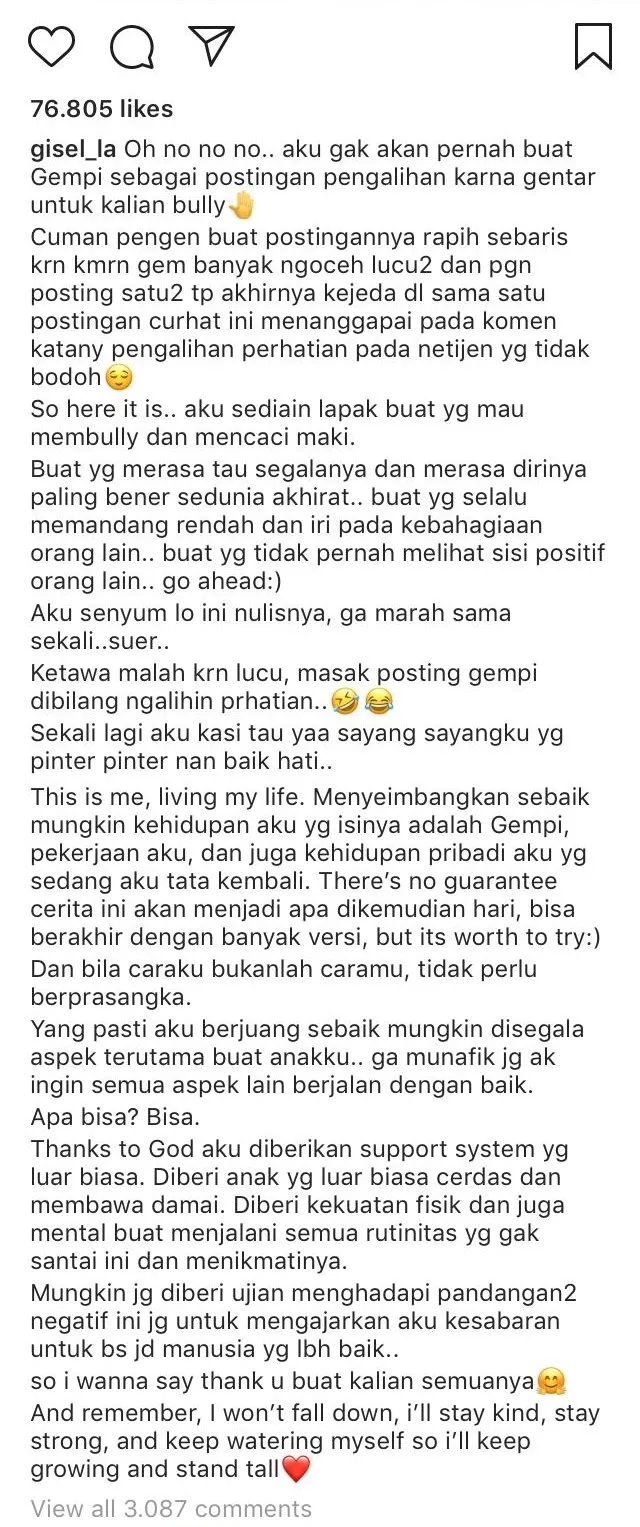 Capek Disudutkan, Gisel Unggah Selfie bareng Wijaya Saputra. Katanya Biar pada Puas Bully Dirinya 3