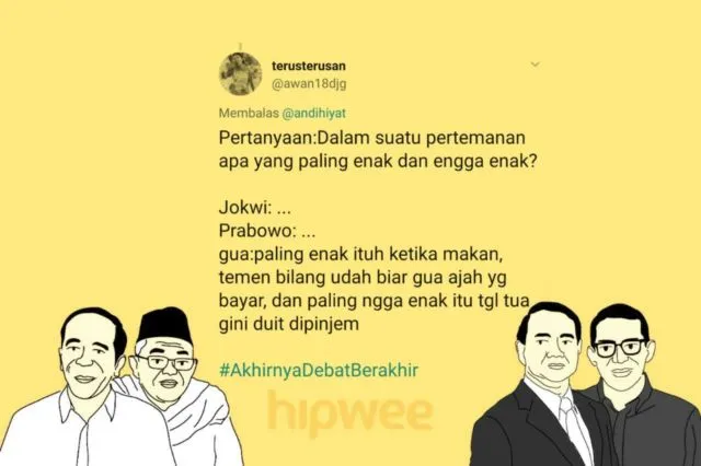 13 Cuitan Warganet Ini Jadi Hiburan Tersendiri dari Debat Semalam. Yay, #AkhirnyaDebatBerakhir Juga~ 15