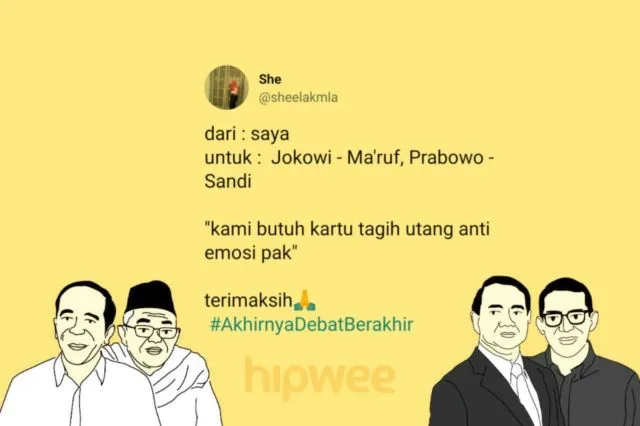13 Cuitan Warganet Ini Jadi Hiburan Tersendiri dari Debat Semalam. Yay, #AkhirnyaDebatBerakhir Juga~ 22