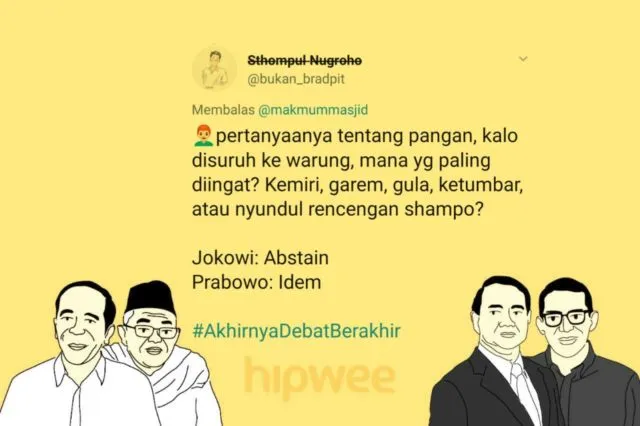 13 Cuitan Warganet Ini Jadi Hiburan Tersendiri dari Debat Semalam. Yay, #AkhirnyaDebatBerakhir Juga~ 16
