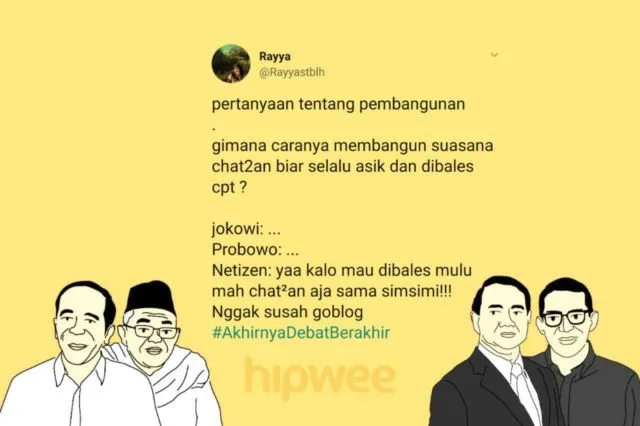13 Cuitan Warganet Ini Jadi Hiburan Tersendiri dari Debat Semalam. Yay, #AkhirnyaDebatBerakhir Juga~ 17