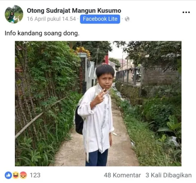 13 Status Kocak Otong Sudrajat, Bocah Penakluk Soang Asal Sunda. Aksinya Bikin Ngakak Sampai Mules 20